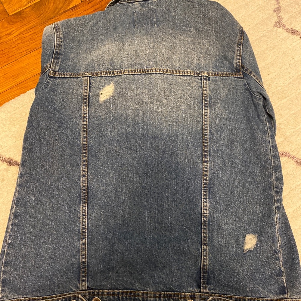 Oversized Distressed Denim Jacket! - Picture 3 of 3